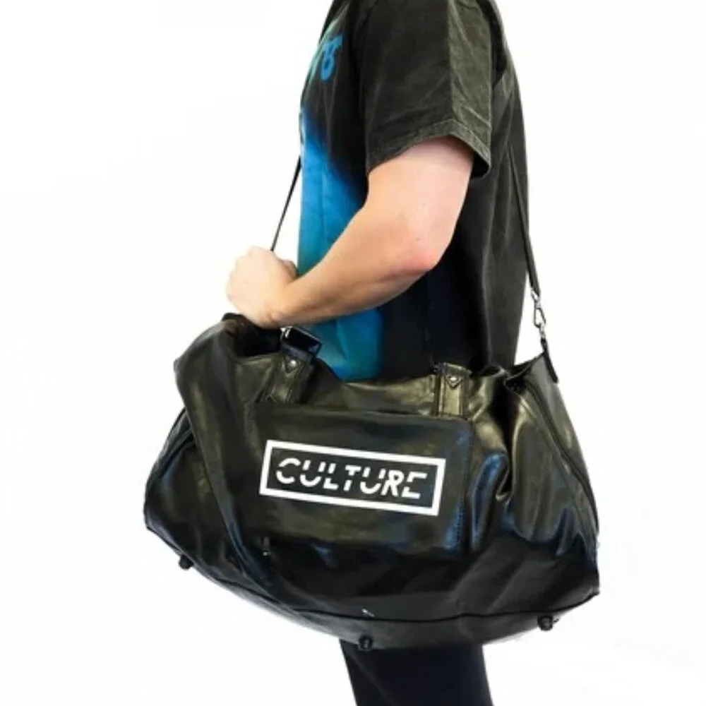 Culture Travel Duffle Bag Charcoal Black New OS